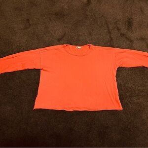 Eileen Fisher Permission (melon color) Long Sleeve French Terry Sweatshirt - PM